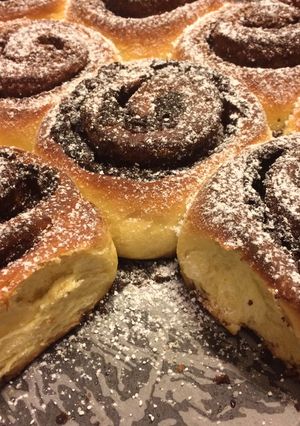 Kakaós és fahéjas csiga recept fotója