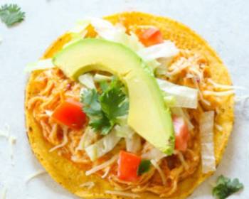 Easy Fast Cooking Chipotle Chicken Tostadas Delicious Simple