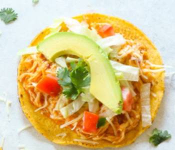 Ultimate Serving Recipe Chipotle Chicken Tostadas Restaurant Style