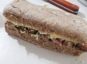 Una foto de solomillo para sandwich
