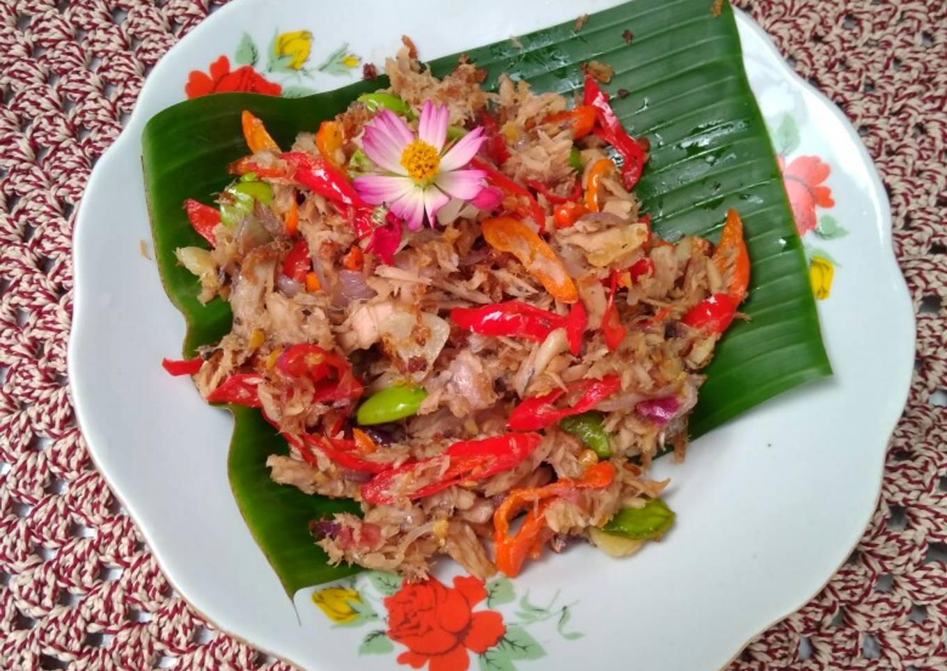 Tumis Pedas Suwir Pindang Tongkol Keranjang