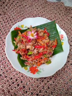 Foto resep Tumis Pedas Suwir Pindang Tongkol Keranjang
