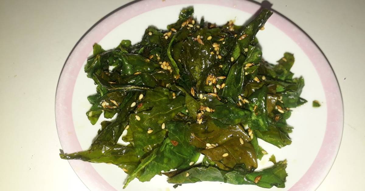 Crispy spinach leaves Recipe by Naznin Shahabuddin Modasiya - Cookpad