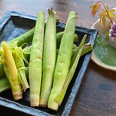 A picture of Roasted Baby Corn.