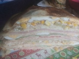 Torta salada de panqueques