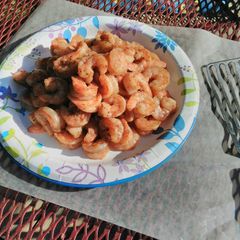 A picture of Hilljack's grilled marinated shrimp.