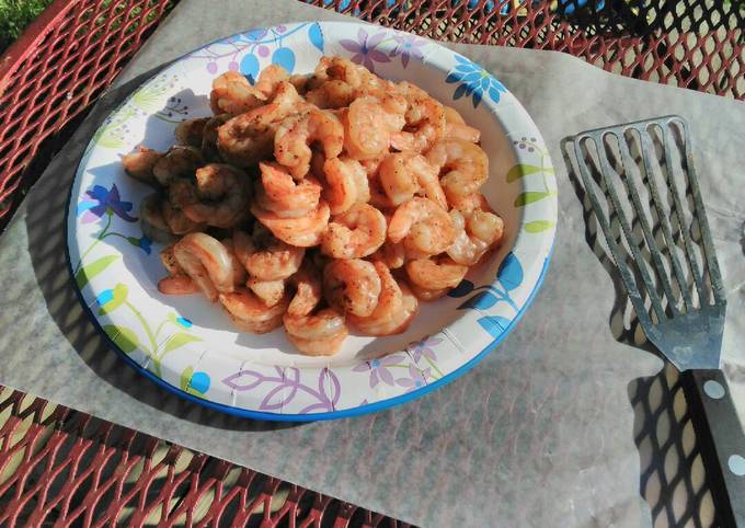 Simple Way to Prepare Homemade Hilljack&#39;s grilled marinated shrimp