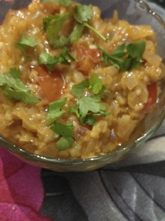 A picture of Baigan ka bharta.