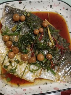 清蒸樹子鱸魚 的食譜成品照片