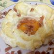 Huevos nube con jamón☁️🍳⛅️