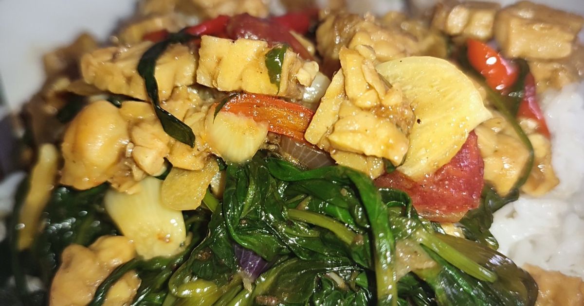 Tumis Kangkung Tempe