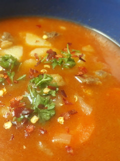 A picture of Beef Goulash Soup.