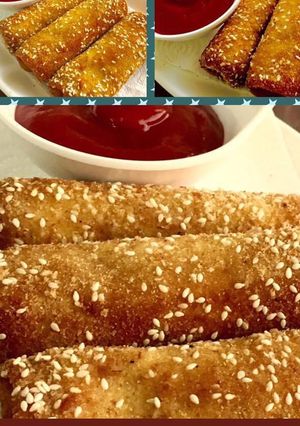 A picture of Sesame Chicken bread Rolls.