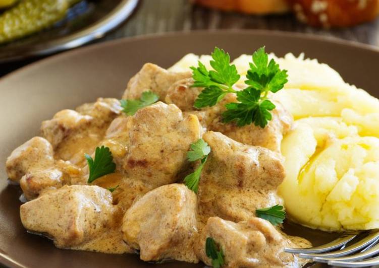 طريقة عمل ستروغونوف بكريمة للطبخ من بوك