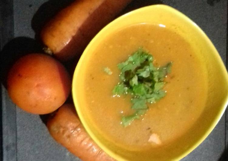 Easiest Way to Make Perfect Carrot and tomato soup