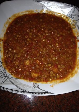 صورة لوصفة عدس بالصلصه
