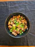 Spicy honey garlic tofu
