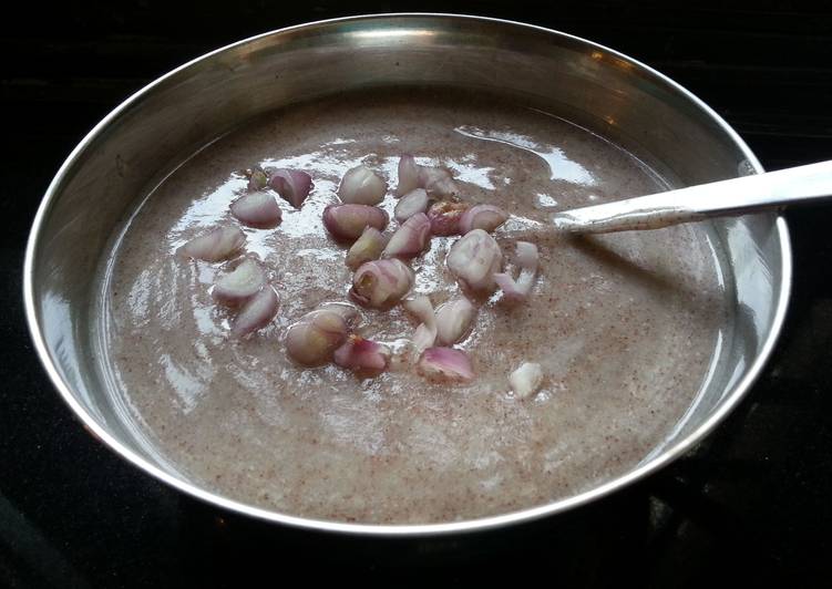 Ragi Savory Porridge / Ragi koozh