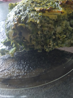 Una foto de Soufflé de espinacas y papas