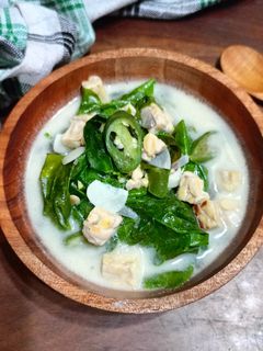 Foto resep Jangan ndeso (sayur daun melinjo tempe)