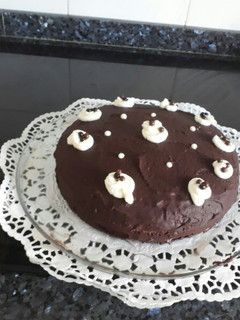 Una foto de Tarta de chocolate y nata