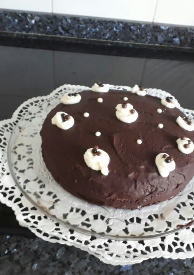 Una foto de Tarta de chocolate y nata
