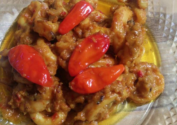 Bumbu Menyiapkan Cumi bumbu kuning pedas, Anti Gagal