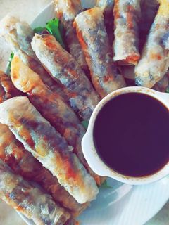Φωτογραφία της συνταγής Spring rolls με γλυκόξινη σάλτσα
