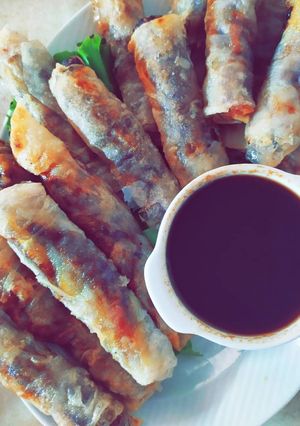 Φωτογραφία της συνταγής Spring rolls με γλυκόξινη σάλτσα