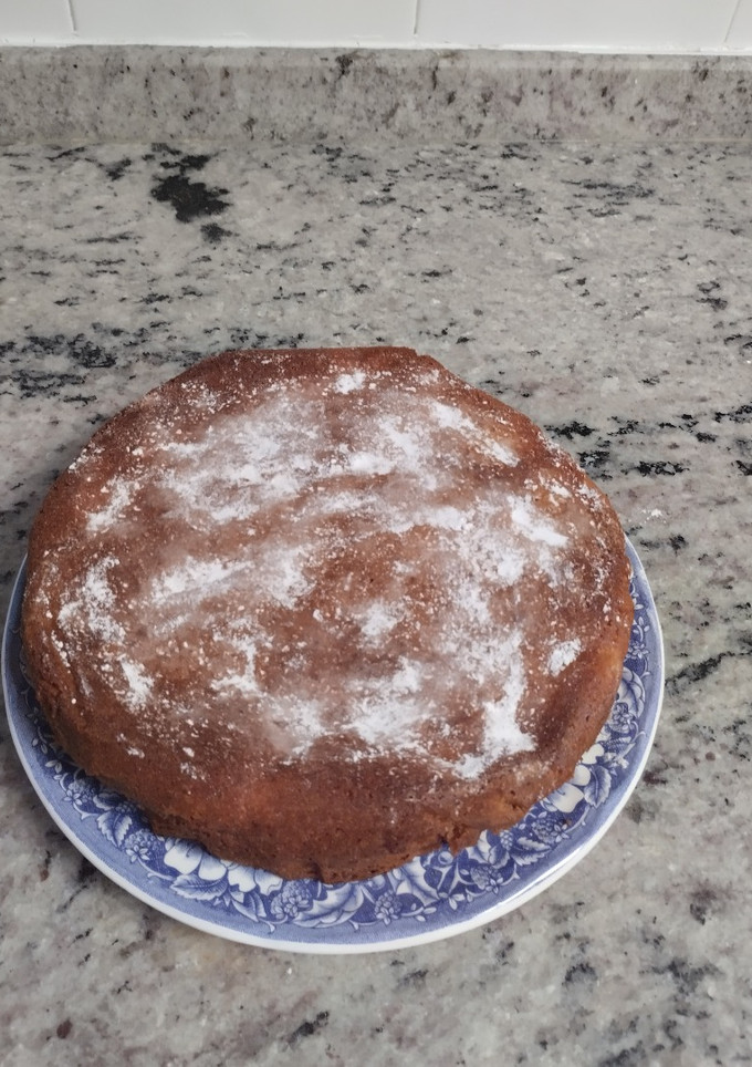 Una foto de Bizcocho con manzana y canela