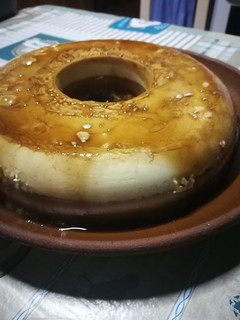Una foto de Flan dos chocolates