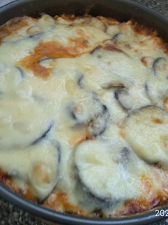 Una foto de Pastel de berenjenas y carne-1