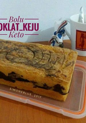 Foto resep Bolu Coklat Keju Keto #ketopad