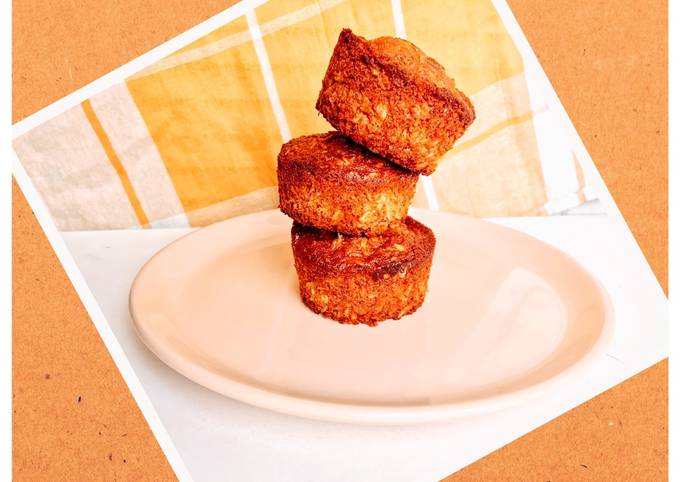 Медово-карамельные мини-кексы с геркулесом