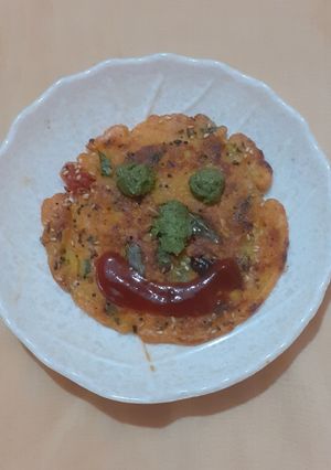 A picture of Veg.Handva in 10 minutes.