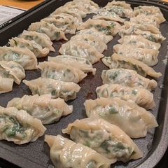 A picture of Japanese Gyoza (Chive and Nappa).