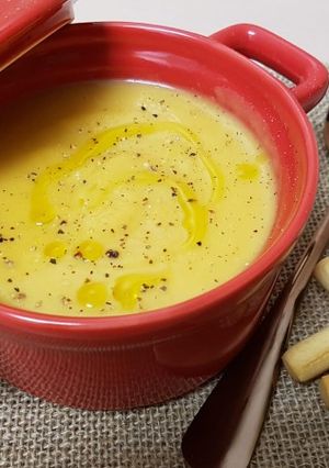 Una foto de Crema de calabaza