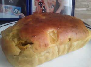 Una foto de Pan de banano/banana sin azúcar y sin grasas... 🍌🍑🍌🍞🥐🥖🍯🍌