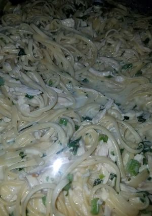 Una foto de Pasta alfredo