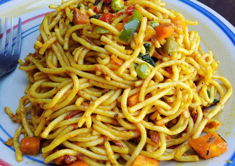 Easiest Way to Prepare Super Quick Homemade Delicious veggie pasta