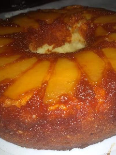 Una foto de Tarta invertida de manzana
