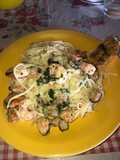 Fideos con mariscos 🦐