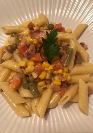 Una foto de Pasta carbonara