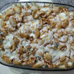 Chicken Cheese Backed Pasta A picture of Chicken Cheese Backed Pasta.