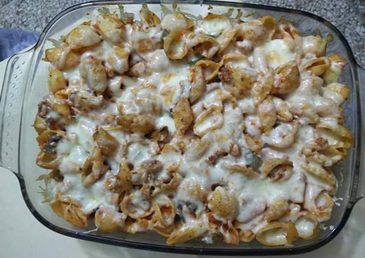 Chicken Cheese Backed Pasta