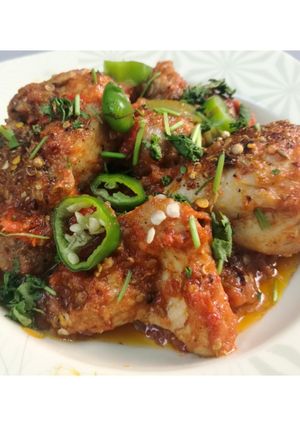 A picture of Highway Style Chicken karahi.