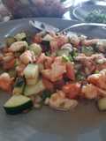 Ceviche de camarón, estilo peruano