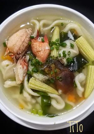 Hình của món Bánh canh bột mì cua.