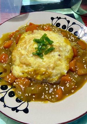Foto resep Nasi Telur Kari Instan Anti Ribet 🤭