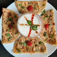 Punjabi aloo paratha A picture of Punjabi aloo paratha.